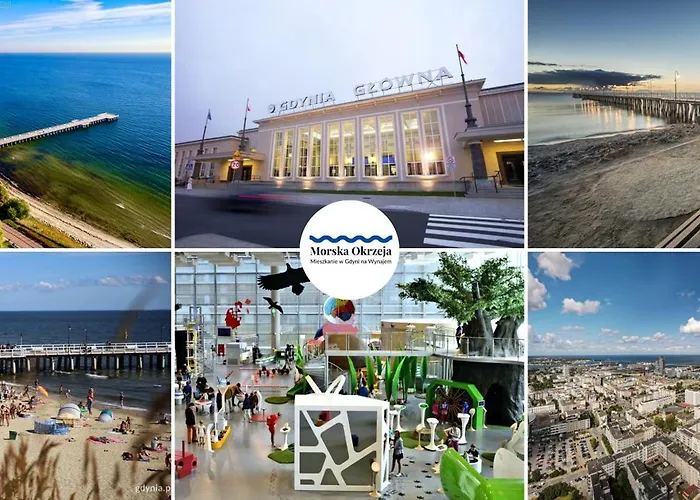 アパート Morska Okrzeja - Sloneczne Mieszkanie Blisko Centrum Free Parking グディニャ